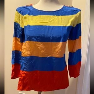 J. Crew Nautical blouse - Silk